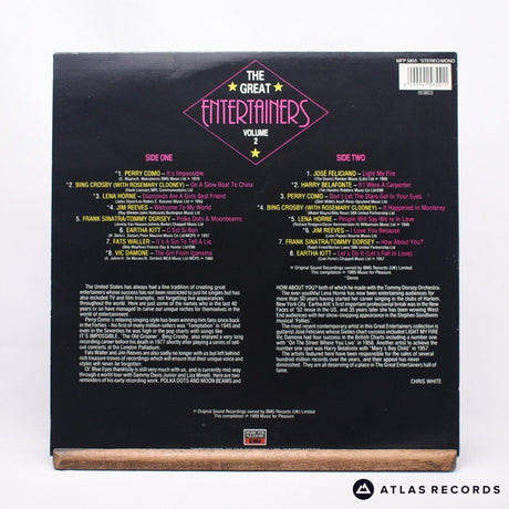 Various - The Great Entertainers Volume 2 - LP Vinyl Record - EX/EX