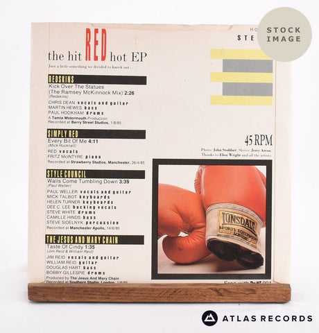 Various The Hit RED Hot EP 7" Vinyl Record - Reverse Of Sleeve
