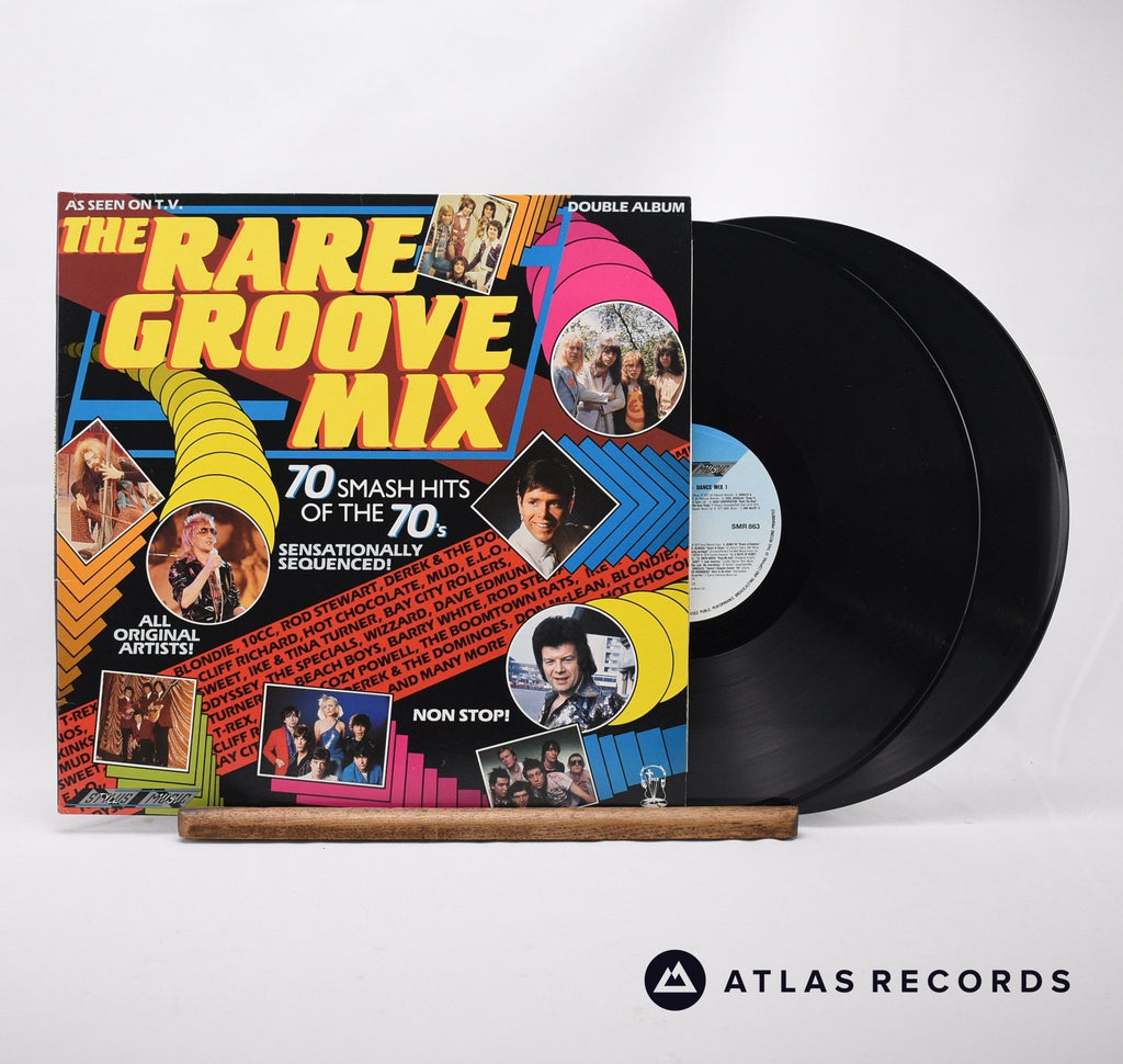 Various The Rare Groove Mix Double LP Vinyl Record - Front Cover & Record