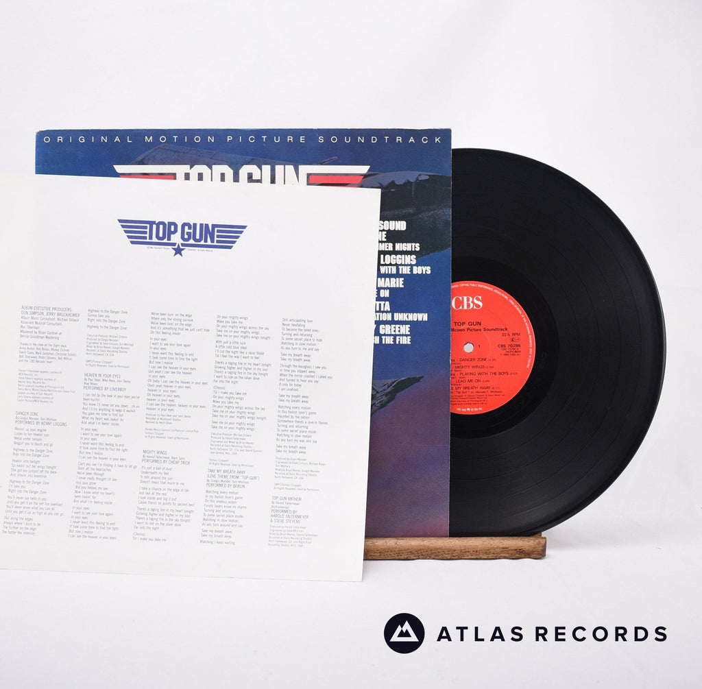 Various Top Gun LP Vinyl Record - Front Cover & Record