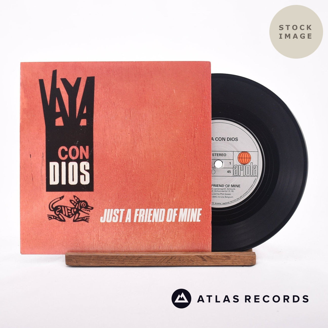 Vaya Con Dios Just A Friend Of Mine 7" Vinyl Record - Sleeve & Record Side-By-Side