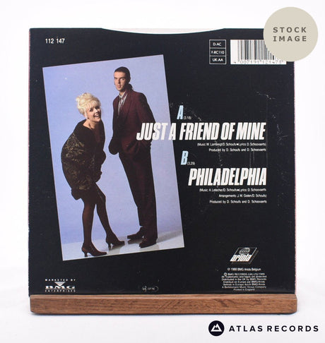Vaya Con Dios Just A Friend Of Mine 7" Vinyl Record - Reverse Of Sleeve