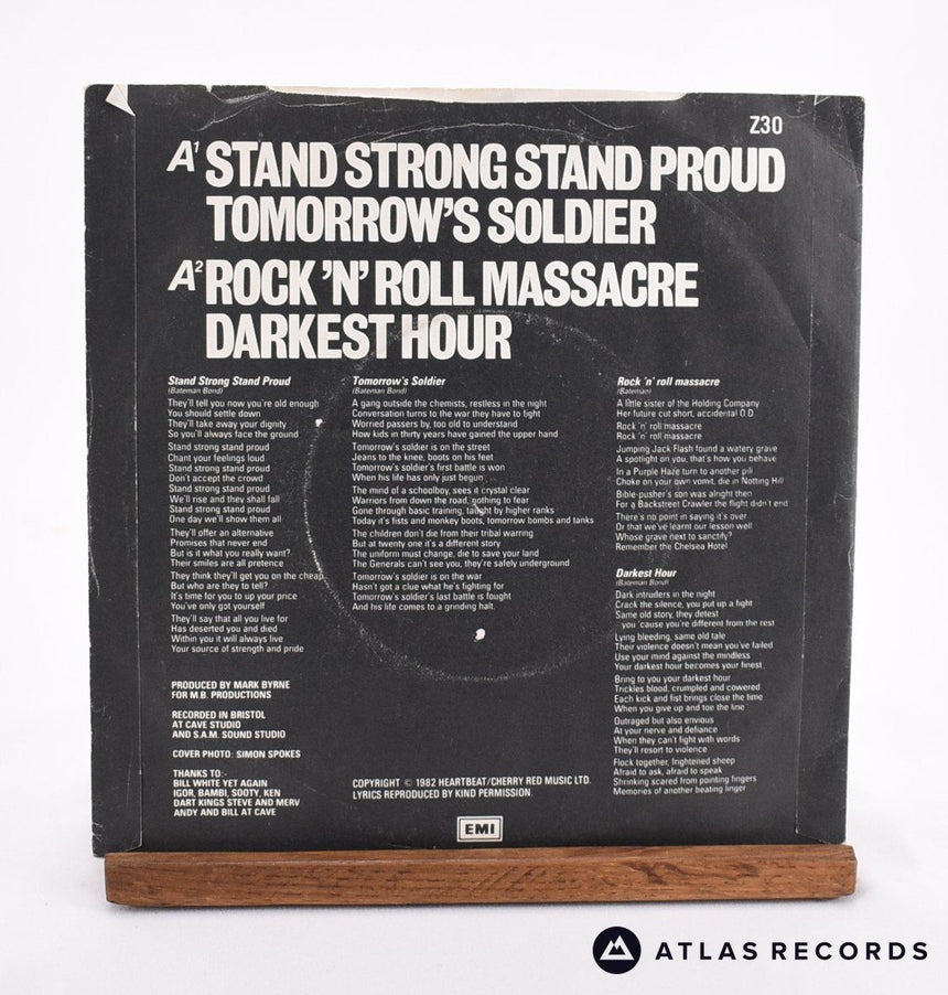 Vice Squad - Stand Strong E.P. - 7" Vinyl Record - VG+/EX