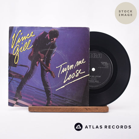 Vince Gill Turn Me Loose 7" Vinyl Record - Sleeve & Record Side-By-Side