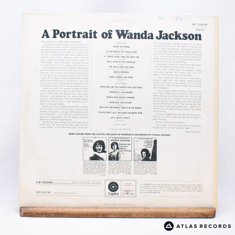 Wanda Jackson - A Portrait Of Wanda Jackson - LP Vinyl Record - VG+/EX