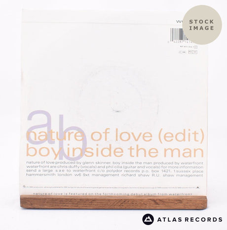 Waterfront Nature Of Love 7" Vinyl Record - Reverse Of Sleeve