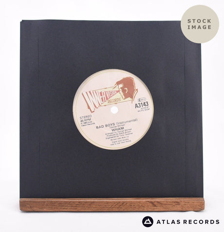 Wham! Bad Boys 7" Vinyl Record - Reverse Of Sleeve