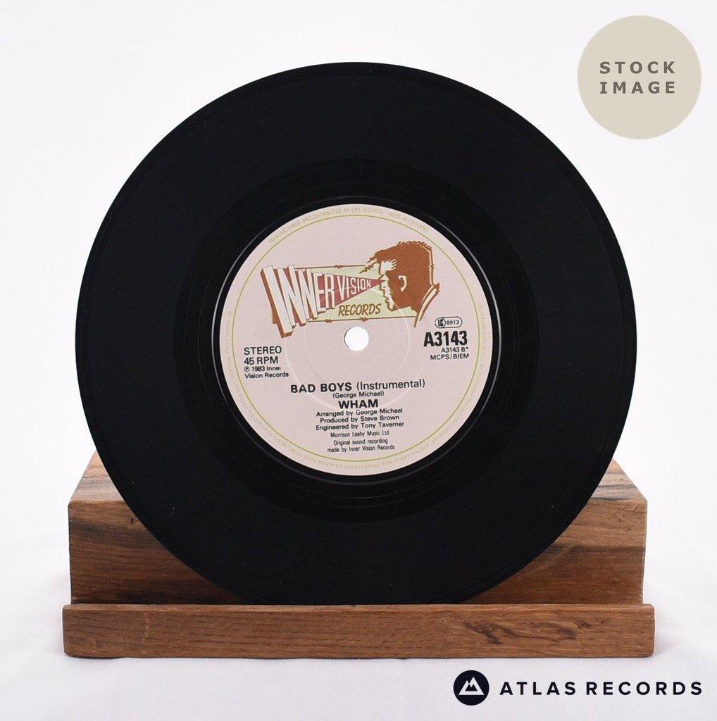 Wham! Bad Boys 1985 Vinyl Record - Record B Side