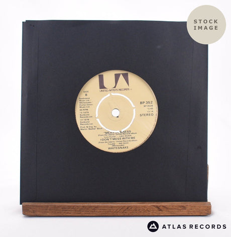 Whitesnake Fool For Your Loving 7" Vinyl Record - Reverse Of Sleeve
