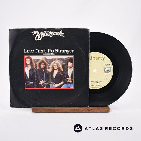Whitesnake Love Ain't No Stranger [American Mix] 7" Vinyl Record - Front Cover & Record