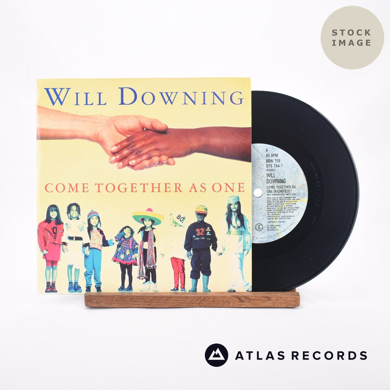 Will Downing Come Together As One 7" Vinyl Record - Sleeve & Record Side-By-Side