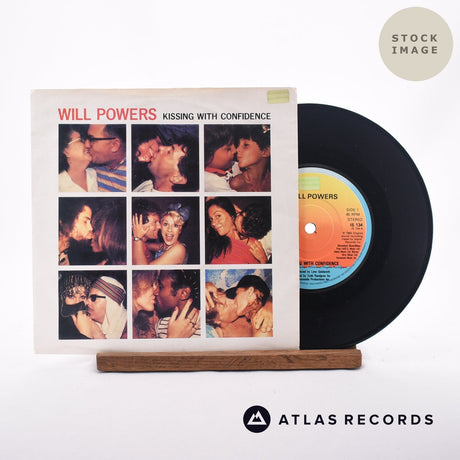 Will Powers Kissing With Confidence 7" Vinyl Record - Sleeve & Record Side-By-Side