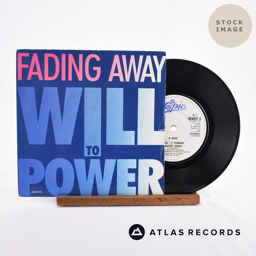 Will To Power Fading Away Vinyl Record - Sleeve & Record Side-By-Side