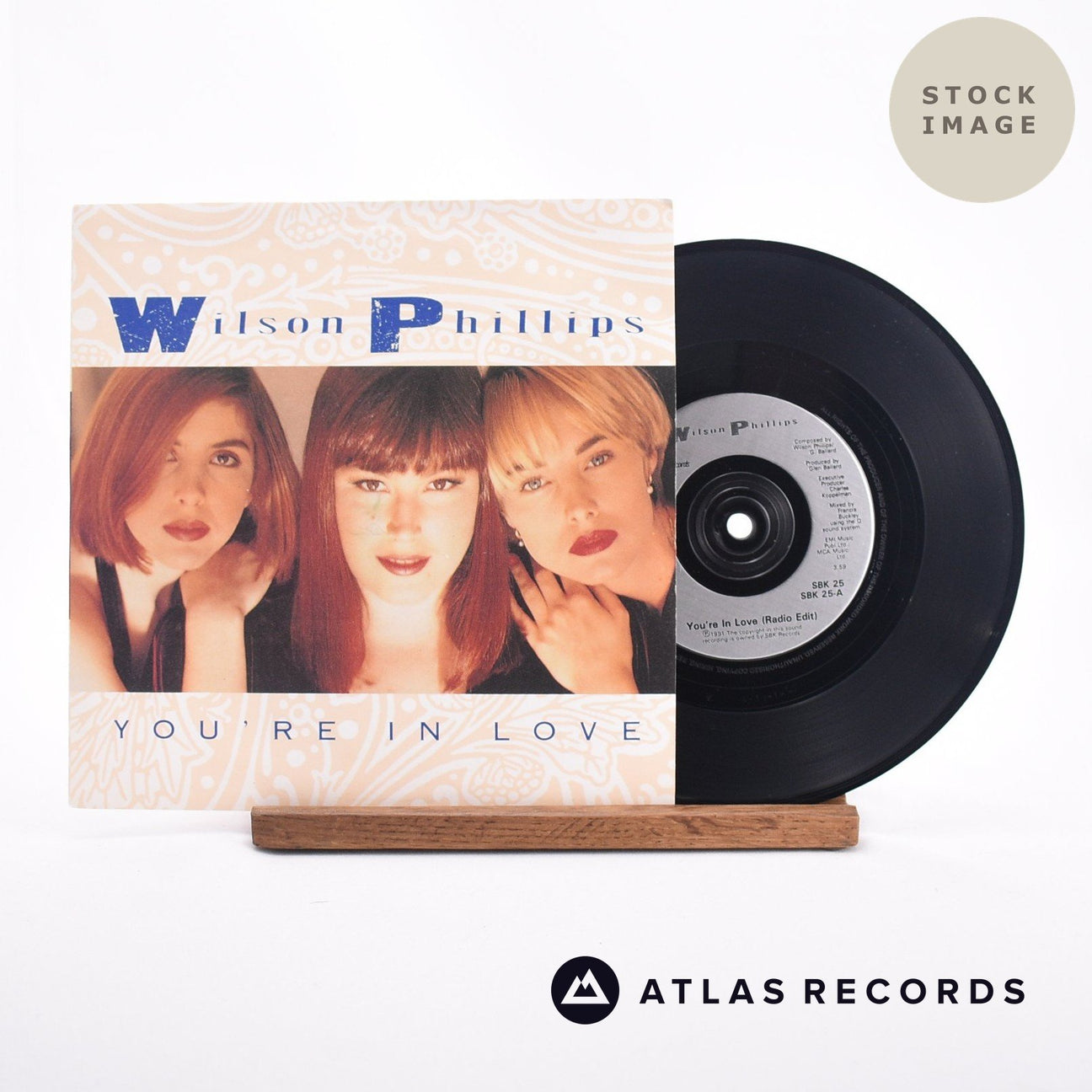 Wilson Phillips You're In Love 7" Vinyl Record - Sleeve & Record Side-By-Side