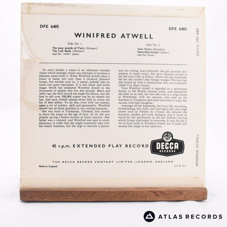 Winifred Atwell - Winifred Atwell - 7" EP Vinyl Record - VG+/VG+