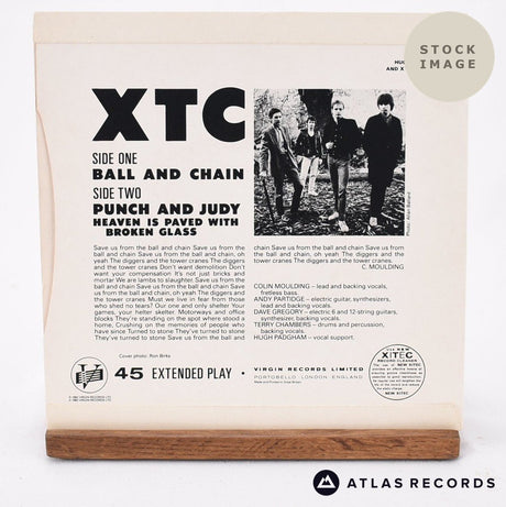 XTC Ball And Chain Vinyl Record - Reverse Of Sleeve