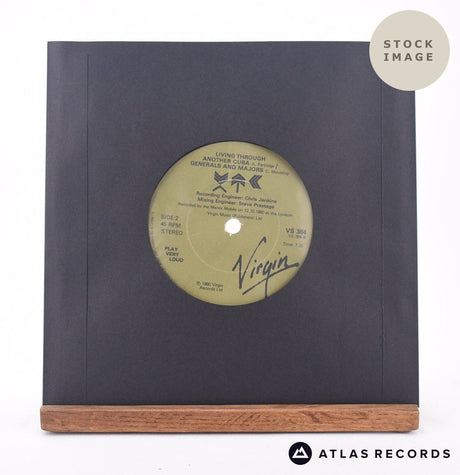 XTC Sgt. Rock 7" Vinyl Record - Reverse Of Sleeve