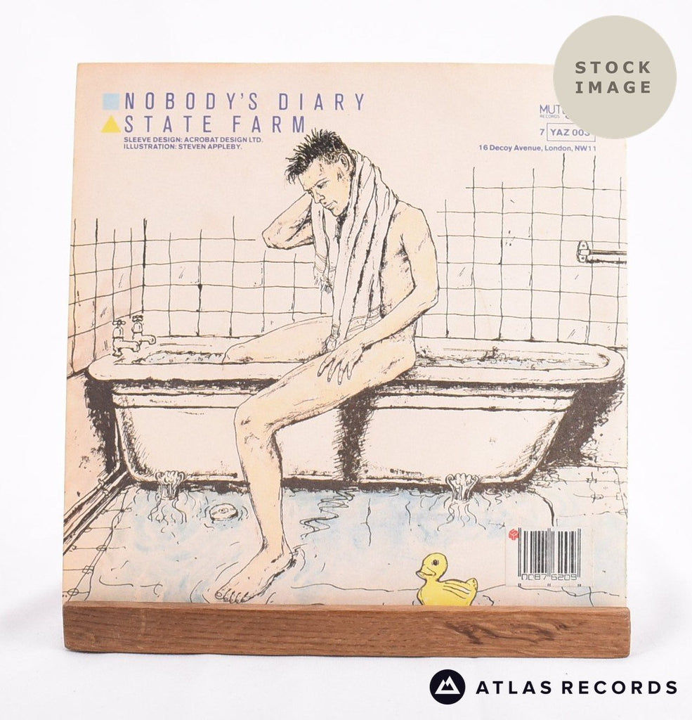 Yazoo Nobody's Diary Vinyl Record - Reverse Of Sleeve