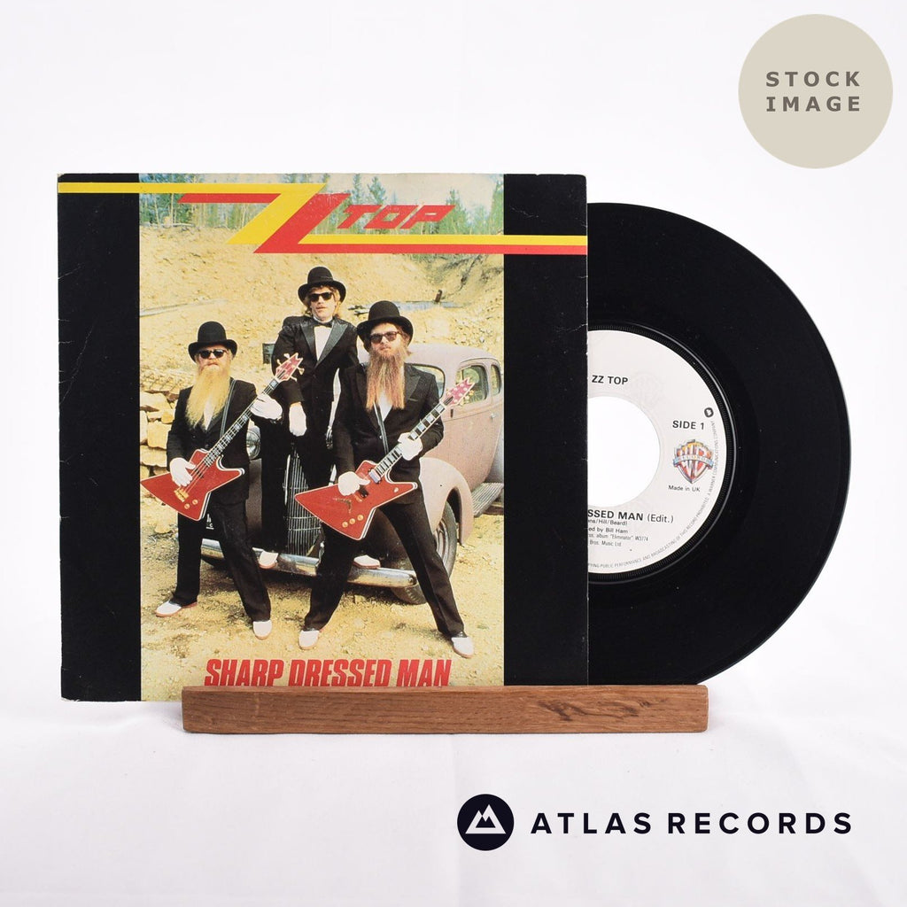 ZZ Top Sharp Dressed Man Vinyl Record - Sleeve & Record Side-By-Side