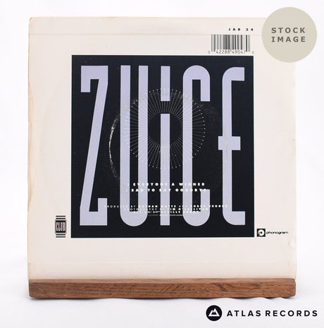 Zuice Everyone A Winner 7" Vinyl Record - Reverse Of Sleeve